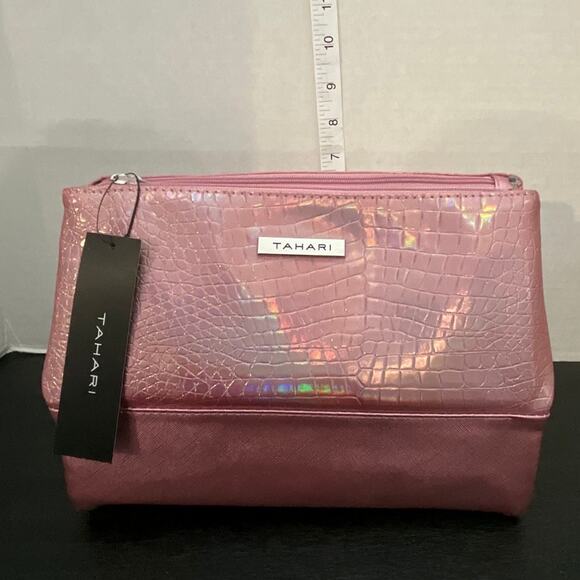 Tahari Handbags - Tahari Pyramid Cosmetic Case